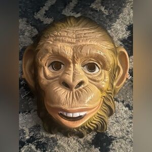 Vintage plastic kids Monkey Mask
